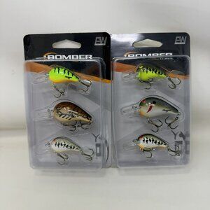 Bomber Fishing Lure 3-Piece Variety Pack Lot Of 2